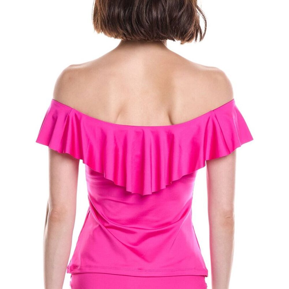 Trina Turk Womens  Monaco Ruffle Tankini Top - Picture 2 of 3